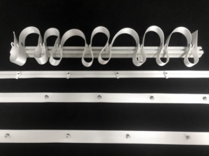 Ruban de <span class=keywords><strong>rideau</strong></span> en nylon blanc <span class=keywords><strong>à</strong></span> plis ondulés, antirouille, accessoire <span class=keywords><strong>pour</strong></span> tringles <span class=keywords><strong>à</strong></span> rideaux, rails et accessoires, mariage, baptême, Bar Mitzvah - Product Image 5