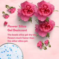 Gel de silice pour séchage de fleurs, cristaux fins réutilisables, rapide et réactivable pour fleurs fraîches, gel de silice réutilisable pour séchage de fleurs, couleur