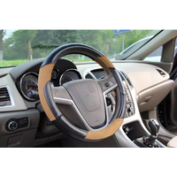Housse de volant en cuir PU de style sport tricotée antidérapante pour BMW Toyota VW Volvo Acura Coupé Accent Fit CLS Cars Model up