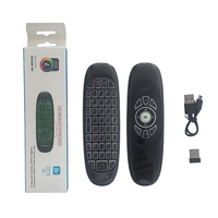 WESOPRO C120 PRO Learning Code Plastik Air Mouse Mini 2.4G Wireless Qwerty Keyboard Remote Controller 10m untuk Android TV Box
