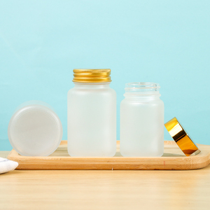 Envase Redondo de 60/80/100/120/150/200 ml para Suplementos Alimenticios, Botella de Vidrio Esmerilado para Tabletas Farmacéuticas, Polvo Nutritivo, con Tapa de Plástico de Rosca - Product Image 6