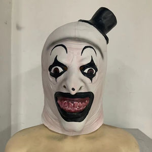 Máscara Sexy <span class=keywords><strong>de</strong></span> Halloween <span class=keywords><strong>de</strong></span> Art the Clown <span class=keywords><strong>de</strong></span> Terrifier con Luz LED, Disponible en Látex, Silicona, Plástico y Seda, para Mascarada - Product Image 1