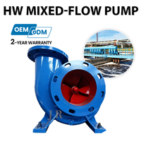 Pompe à flux mixte de qualité supérieure, faible NPSH, haute capacité de refoulement pour le refroidissement des centrales électriques et le cycle d'eau industriel