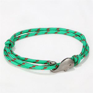 2025 Nueva Venta caliente ballena encanto náutico cadena pulsera ballena ancla pulsera - Product Image 6