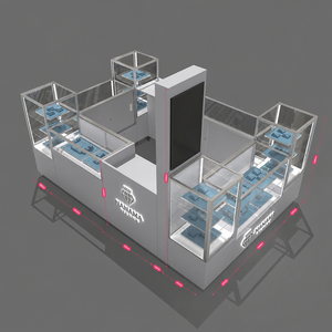 Kiosque de réparation de bijoux modulaire 3D personnalisé pour centre commercial 10 x 20 et design de stand de présentation de parfums et de bijoux - Product Image 4