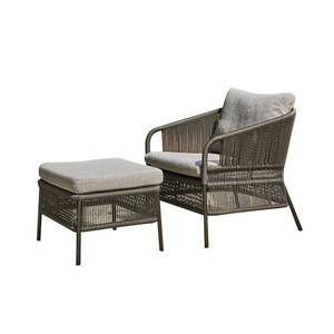 Hot Selling Garden Furniture Lounge Set Villa Leisure Pe <b>rattan</b> aluminum <b>Sofa</b> Outdoor Lounge Sectional <b>Sofa</b> Furniture Set - Product Image 5