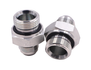 מפעל להתאים אישית פחמן פלדה זכר bsp jic orfs npt מתאם חוט מטרי צינור הידראולי צינור אביזרי בנג 'ו - Product Image 1