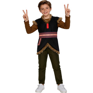 Disfraz de Kristoff de Frozen para niños de 8 a 13 años, traje de niño de las montañas nórdicas, actuación en escenario de Halloween - Product Image 1