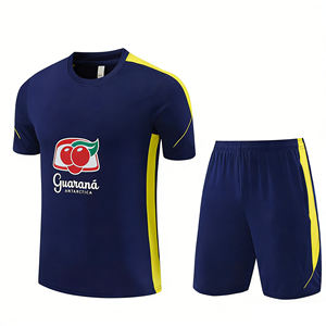 Maillots de football d'été 26/27 Brésil Personnalisés Tenue d'entraînement à manches courtes Col ras du cou Unisexe Respirant Polyester Séchage rapide - Product Image 1