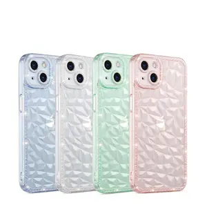 Nouvelle <span class=keywords><strong>coque</strong></span> de téléphone souple antichoc pour <span class=keywords><strong>iPhone</strong></span> 13 12 <span class=keywords><strong>11</strong></span> Pro Max TPU Mode <span class=keywords><strong>Transparente</strong></span> Cristal Clair <span class=keywords><strong>Motif</strong></span> diamant - Product Image 1
