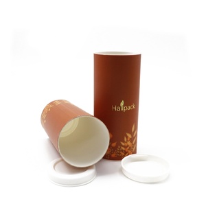 High Quality Custom Cardboard Paper Tube Biodegradable Tea Coffee <b>Badminton</b> Ball Packaging with Plastic Caps - Product Image 4