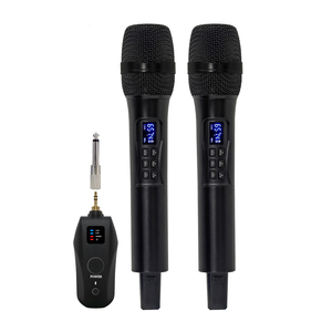 BT <b>Microphone</b> Cordless UHF Handheld Mic With Rechargeable Receiver With 3.5mm Connector AUX for Amplifier Speaker - Product Image 1