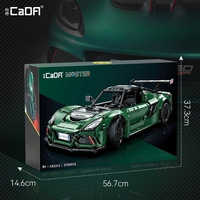 Cada C61511 2025 Nuevo Modelo de Superauto de Ensamblaje 1:8 430, Juguetes Educativos DIY, Regalo para Niños y Adultos, Juego de Bloques de Construcción de 3730 Piezas