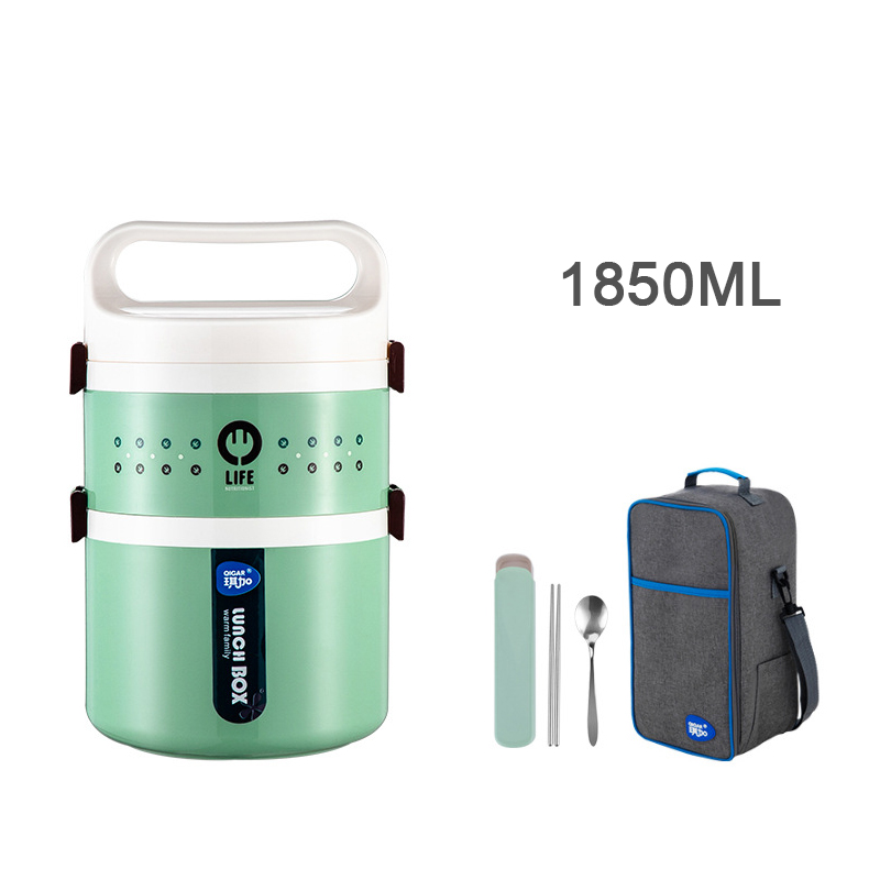 Green 2-layer (cutlery, insulated bag)
