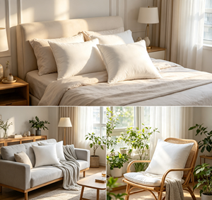 Moderne Hotel-Kollektion Polyester-Faserfüllkissen Standardgröße 2er-Set Weiche Plüsch Atmungsaktive Baumwollbezüge - Product Image 5