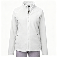 Veste décontractée en coton pour femme avec logo personnalisé, fermeture éclair, manches longues, légère, pour le printemps et l'automne, avec poches, couleur unie