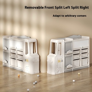 ชั้นวางของใช้ในบ้านสำหรับเด็กและทารก ชั้นวางของเล่นพลาสติกหลายชั้น ตู้เก็บของแบบตั้งพื้นสำหรับเด็ก - Product Image 2