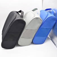 Bolsa Impermeable de Nailon para Zapatos de Golf con Malla Transpirable, Almacenamiento Portátil para Calzado Deportivo, Organizador de Tees y Pelotas para Actividades al Aire Libre