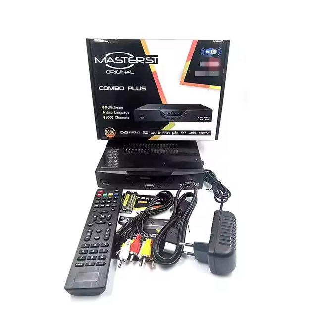 Combo Satellite TV Receivers Decoder H.264 1080p HD DVB T2 S2 Master TV Box Master Decoder Dvb S2T2 Combo Tv Box in Ghana