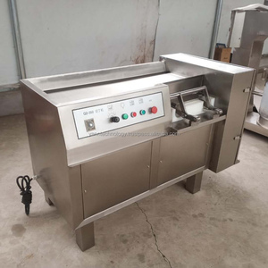 Coupeur de cube de viande congelé automatique commercial Machine à trancher le boeuf Coupeur de découpe de viande de porc de poulet - Product Image 5