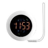 Reloj de Pared LED 2026 con Vibración, Música y Funciones Recargables para Personas Sordas y como Ayuda para Dormir para Niños