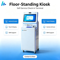 Kiosco de Autoservicio Todo en Uno de 21.5 Pulgadas, Terminal Modular con Pantalla Táctil y Soporte SDK para Servicios de Aeropuertos, Bancos y Gobierno