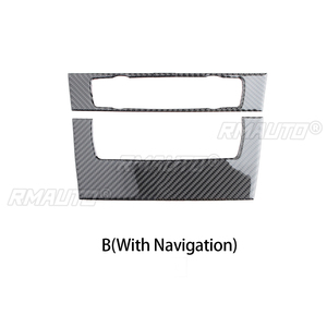 Pour BMW Série 3 E90/92/93, cadre décoratif pour panneau de climatisation CD, autocollant en fibre de carbone, cadre de navigation automobile, autocollant pour voiture - Product Image 4