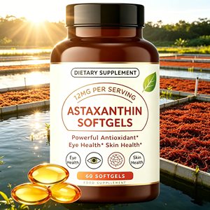 Complément alimentaire en gélules d'astaxanthine personnalisées, fort pouvoir antioxydant pour la maintenance de la <span class=keywords><strong>peau</strong></span> féminine, anti-âge - Product Image 2