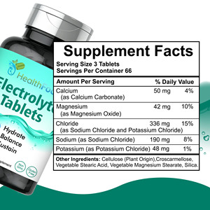 Comprimés d'électrolytes de haute qualité pour adultes, favorisant une hydratation rapide et une gestion de l'énergie, complément alimentaire. - Product Image 6