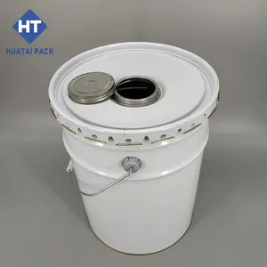 15L 20L UN Approved Metal Tin Bucket With Gasket Lid Air-tight