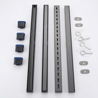 Drain de douche linéaire moderne en SUS304, insert de carrelage invisible, 300-1200mm, rectangulaire, personnalisable ODM OEM, pour salle de bain d'hôtel, appartement, salle de douche