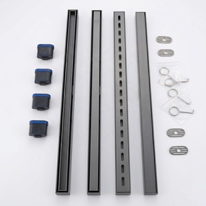 Desagüe <span class=keywords><strong>de</strong></span> <span class=keywords><strong>Ducha</strong></span> Lineal Rectangular Moderno <span class=keywords><strong>de</strong></span> Acero Inoxidable para Baño, con Inserto para Azulejos, 600mm, Anti-Olor, Desagüe Largo para Suelo, Tamaño y Color Personalizables - Product Image 6
