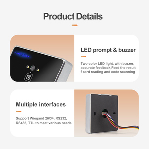 고품질 QR 코드 바코드 스캐너 및 RFID 출입 통제 리더기 (출입 통제 시스템용) - Product Image 4