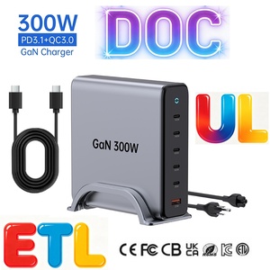 <span class=keywords><strong>Chargeur</strong></span> d'ordinateur portable Tommox Type C 300W/140W/100W/30W Gan, <span class=keywords><strong>chargeur</strong></span> USB C mobile, chargeurs multifonctions, <span class=keywords><strong>chargeur</strong></span> portable rapide - Product Image 1