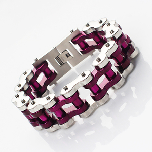 <span class=keywords><strong>Bracelet</strong></span> lourd en acier inoxydable pour hommes et femmes Style <span class=keywords><strong>de</strong></span> chaîne <span class=keywords><strong>de</strong></span> moto classique pour les occasions d'anniversaire - Product Image 3