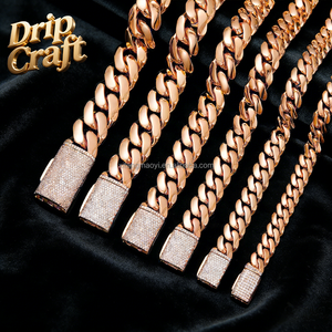 <span class=keywords><strong>Catena</strong></span> <span class=keywords><strong>Cubana</strong></span> Hip Hop 14K-18K in <span class=keywords><strong>Acciaio</strong></span> Inossidabile 904L Placcato Oro, Argento, Oro Rosa, 6mm-22mm, Logo Laser Gratuito - Product Image 1