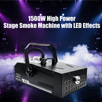 Machine à fumée de scène 1500W avec télécommande filaire et sans fil, machine à fumée haute puissance pour mariage, fête, DJ, club, événement