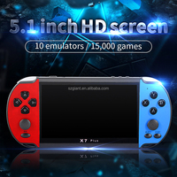 X7 Plus 5.0 pouces lecteur de jeu Portable ordinateur de poche 8 Go vidéo lecteur de jeu à main Console de jeu à main