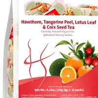 Sachets de thé santé aux feuilles de lotus, coix et écorces de mandarine d'aubépine pour une fraîcheur botanique – Marque privée, vente en gros pour adultes