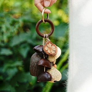 Wholesale Handmade Natural Fruit Shell <b>Wind</b> <b>Chime</b> Bag Charm, Zen Sound Healing Hanging Ornament For Gift Retail Shop - Product Image 5