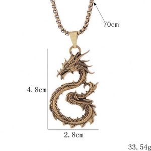 Collar de Dragón Creativo y Versátil de Estilo Chino para Hombres y Mujeres, Accesorios de Moda Urbana Hip-Hop Rock Punk - Product Image 6