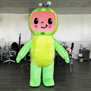 Disfraces <span class=keywords><strong>de</strong></span> Mascota <span class=keywords><strong>de</strong></span> sandía <span class=keywords><strong>de</strong></span> felpa inflable para adultos frutas personaje Animal caminar Cosplay vestidos <span class=keywords><strong>de</strong></span> fiesta - Product Image 1