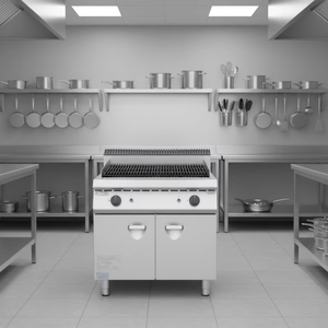 Parrilla de Gas Comercial de Acero Inoxidable Profesional para Restaurante, <span class=keywords><strong>con</strong></span> <span class=keywords><strong>Piedra</strong></span> Volcánica y Gabinete, la Más Vendida - Product Image 3