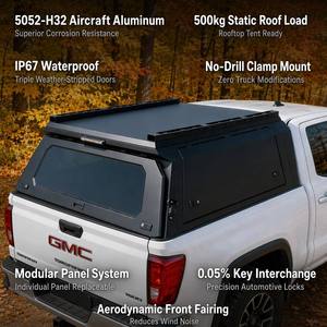 Cubierta Impermeable de Aluminio para Camioneta, Tipo Camper Ute, para GMC Sierra/RAM1500/Toyota Tundra de 6.5 pies, Modelos <span class=keywords><strong>2013</strong></span>-2026 - Product Image 1