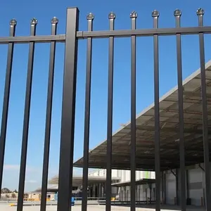 澳大利亚风格锌钢围栏镀锌钢金属铁材料泳池围栏