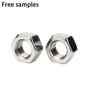 Hex Nut Stainless Steel Factory Direct High Strength M1-M100 Grade 4.8 8.8 10.9 12.9 1 Inch Nut