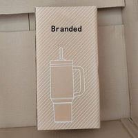 Gobelet isotherme en acier inoxydable à double paroi de 40 oz (1,18 L) avec logo personnalisé, mug à café de voyage, thermos avec poignée et paille