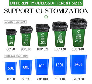 Factory Direct Sales Large <b>Disposable</b> Thickened Black Ldpe Hdpe Pe Plastic Bag Industrial <b>Garbage</b> Bag - Product Image 4