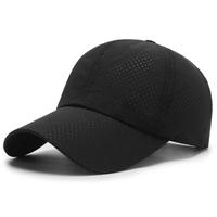 Gorra deportiva de secado rápido, personaliza tu propio logotipo, 6 paneles, hombres, mujeres, correr, cuerda de Golf perforada, béisbol, sombrero de papá, cuatro