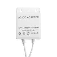 AC 100-240V To DC 12V 2A Outdoor Waterproof Power Adapter EU/US Plug 5.5mm*2.1/2.5mm Interface For Camera LED Strip